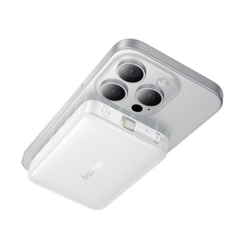 Baseus PicoGo Qi2 Magnetic vezeték nélküli gyorstöltő powerbank 10000 mAh, 27W, fehér