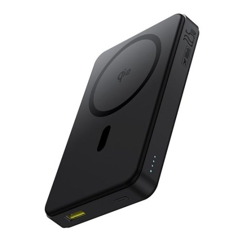 Baseus Airpow II Qi2 Magnetic vezeték nélküli gyorstöltő powerbank 10000 mAh, 22.5W, fekete + 60W USB Type-C, 30cm kábel