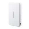 Baseus Airpow II Qi2 Magnetic vezeték nélküli gyorstöltő powerbank 10000 mAh, 22.5W, fehér + 60W USB Type-C, 30cm kábel
