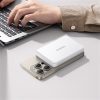 Baseus Airpow II Qi2 Magnetic vezeték nélküli gyorstöltő powerbank 10000 mAh, 22.5W, fehér + 60W USB Type-C, 30cm kábel