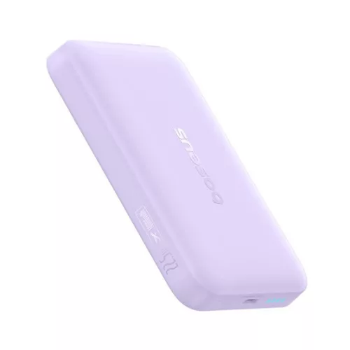 Baseus EnerFill FM11 Magnetic vezeték nélküli gyorstöltő powerbank 10000 mAh, 22.5W, lila + USB Type-C, 30cm kábel