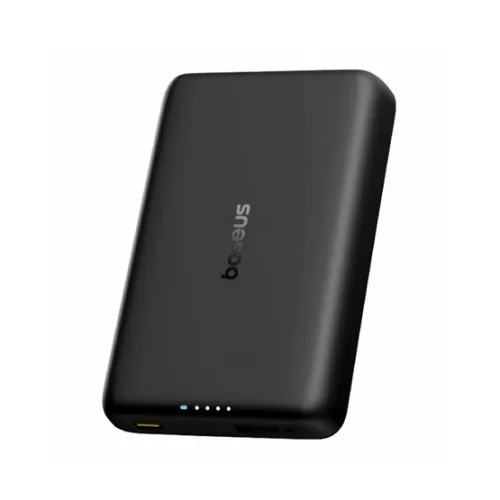 Baseus EnerFill FT11 vezeték nélküli powerbank iPhone & Apple Watch 10000 mAh, 27W, fekete + 60W USB Type-C, 30cm kábel
