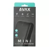AVAX PB105B MINI PD/Type-C 20W gyorstöltő Powerbank 10.000mAh, fekete