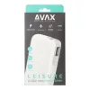 AVAX PB106W LEISURE PD/Type-C 30W+QC 18W gyorstöltő Powerbank 15.000mAh, fehér - Dobozsérült termék