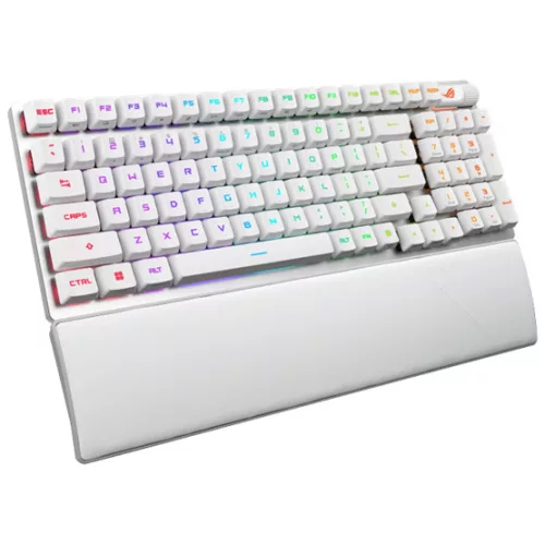ASUS ROG Strix Scope II 96 RX vezeték nélküli billentyűzet - UK layout - Fehér /ROG RX/