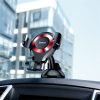 Baseus Osculum Type Gravity műszerfalra rögzíthető gravitációs autós telefontartó, fekete/piros