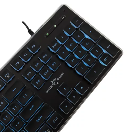 White Shark GK-003141B-US TACHI vezetékes membrán gamer billentyűzet - fekete - US