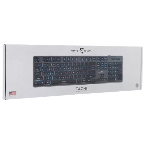 White Shark GK-003141B-US TACHI vezetékes membrán gamer billentyűzet - fekete - US