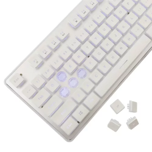 White Shark GK-003241W-US TACHI vezetékes membrán gamer billentyűzet - fehér - US