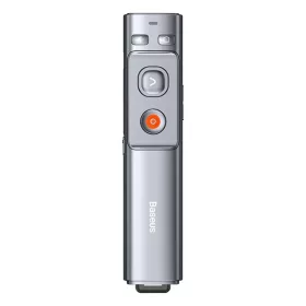   Baseus Orange Dot vezeték nélküli akkumulátoros prezenter és lézer mutató, szürke