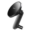 Baseus Big Energy Magnetic szellőzőrácsra, műszerfalra rögzíthető, vezeték nélküli autós telefon töltő és tartó, fekete