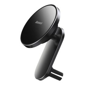   Baseus Big Energy Magnetic szellőzőrácsra, műszerfalra rögzíthető, vezeték nélküli autós telefon töltő és tartó, fekete