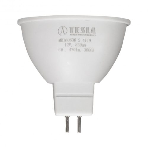 Tesla - LED izzó, MR16, 6W, 12V, 470lm, 3000K, 100°