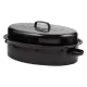 Nava 10-053-001 ovális zománcozott kacsasütő, 42 cm