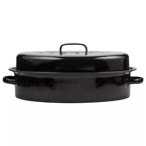 Nava 10-053-001 ovális zománcozott kacsasütő, 42 cm