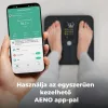 AENO ABS0002S BS2S testmérleg,  180 kg-ig terhelhető, SMART funkciók, profilok, BMI index elemzés, színes kijelző