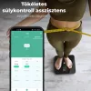 AENO ABS0002S BS2S testmérleg,  180 kg-ig terhelhető, SMART funkciók, profilok, BMI index elemzés, színes kijelző