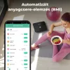 AENO ABS0002S BS2S testmérleg,  180 kg-ig terhelhető, SMART funkciók, profilok, BMI index elemzés, színes kijelző
