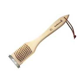   Barbecook BC-ACC-7074 rézszálas fa grillkefe rozsdamentes acél kaparóval, 100% FSC, 31cm