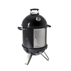   Barbecook BC-SMO-5017 Oskar S zománcozott füstölő és grill, fekete, átmérő 40cm