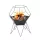 Barbecook BC-WOO-6013 Jura tűzrakó kosár, festett acéllemez, 60x60x75cm