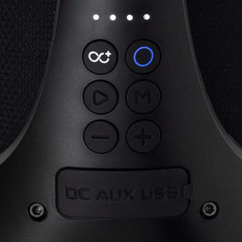 SAL BT 5000 hordozható bluetooth kihangosító, 2 x 25 W, sztereó boombox, FM rádió, USB, microSD, beépített mikrofon, RGB LED, ~30 óra üzemidő