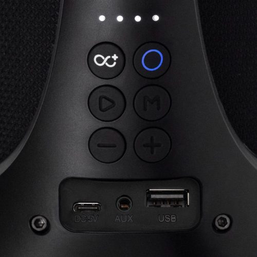 SAL BT 5000 hordozható bluetooth kihangosító, 2 x 25 W, sztereó boombox, FM rádió, USB, microSD, beépített mikrofon, RGB LED, ~30 óra üzemidő