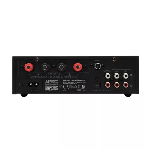 SAL BTA 250 sztereó multimédia erősítő, 2x50 Wmax / 4-8 Ohm, BT, FM rádió, USB, AUX