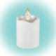 Home CDX 2/WH LED-es LED-es gyertya, akril lángnyelvvel, beltéri, 1db pislákoló sárga LED