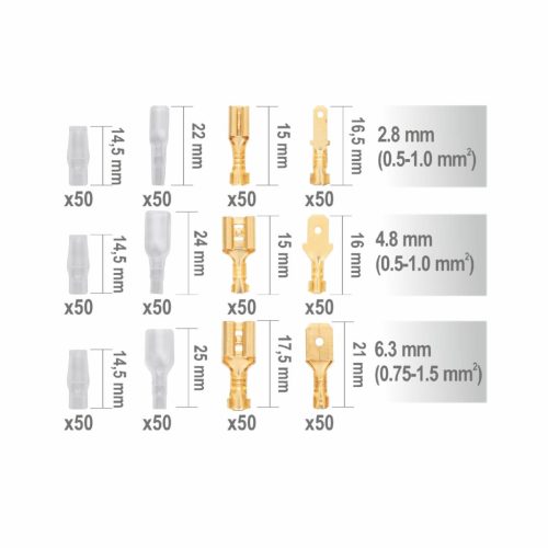 Home CSSASET csúszósaru készlet, szigeteléssel, 300 db, tároló doboz