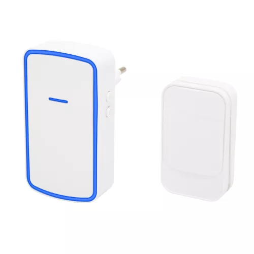 HOME DBK1002AC vezeték nélküli csengő, 100m hatótáv, 38 dallam, fényjelzés, IP68, szabályozható hangerő, fényjelzés