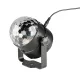 SAL DL80R projektoros party lámpa, RGB LED, 80 mm átmérő, álló vagy körbe forgó fényeffekt, akár 100 m2-re