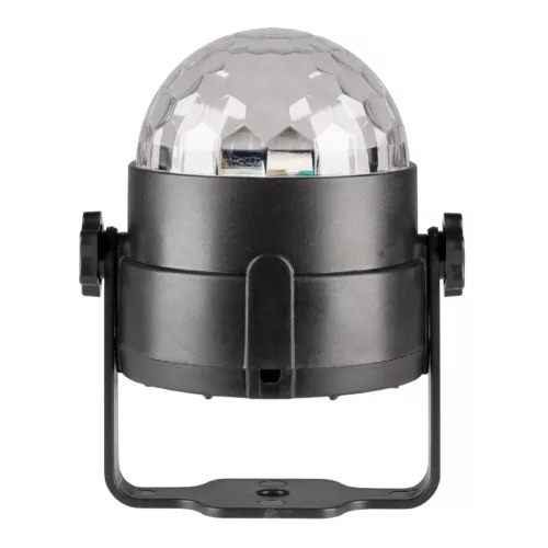 SAL DL80R projektoros party lámpa, RGB LED, 80 mm átmérő, álló vagy körbe forgó fényeffekt, akár 100 m2-re