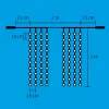 Home DLF 400/WW LED-es fényfüggöny, 2x2 m / 400 db melegfehér LED, állófényű, fehér vezeték, sorolható, kül- és beltéri kivitel