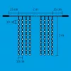 Home DLF 600/WH LED-es fényfüggöny, 2x3 m / 600 db hidegfehér LED, állófényű, fehér vezeték, sorolható, kül- és beltéri kivitel