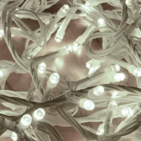   Home DLI 200/WH LED-es fényfüzér, 10 m / 200 db hidegfehér LED, állófényű, fehér vezeték, sorolható, kül- és beltéri kivitel