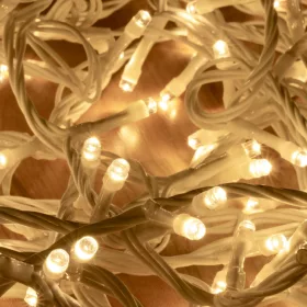   Home DLI 200/WW LED-es fényfüzér, 10 m / 200 db melegfehér LED, állófényű, fehér vezeték, sorolható, kül- és beltéri kivitel