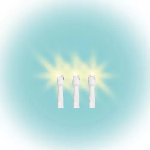 Home DLI 200/WW LED-es fényfüzér, 10 m / 200 db melegfehér LED, állófényű, fehér vezeték, sorolható, kül- és beltéri kivitel