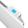 Noirot E184113 Radiance H 1000 BL elektromos hősugárzó panel, 1000 W, IP24 védettség, beépített termosztát LCD kijelzővel, fali kivitel