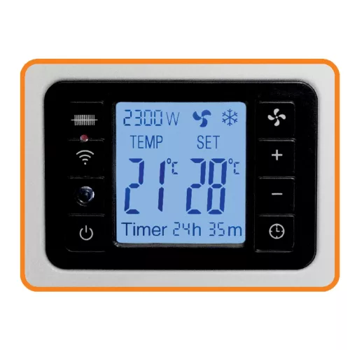 Home FK 350 WIFI szabadon álló SMART konvektor fűtőtest, 1000W/1300W/2300W, távirányító, fagyőr funkció, fehér