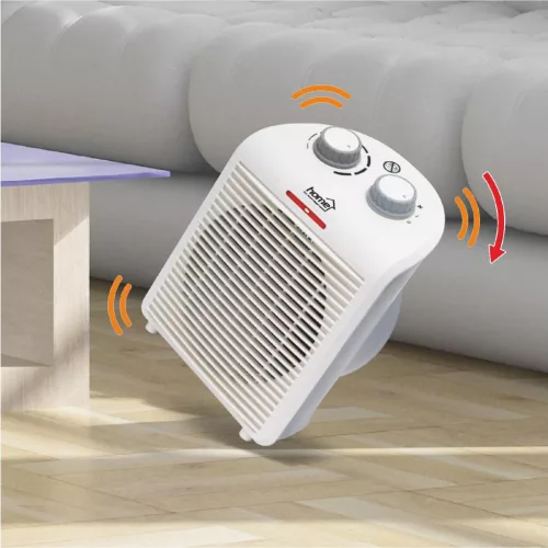 HOME FK1G ventilátoros fűtőtest, max. 2000 W, termosztát, 2 fokozat, 3 funkció, fehér/szürke színű