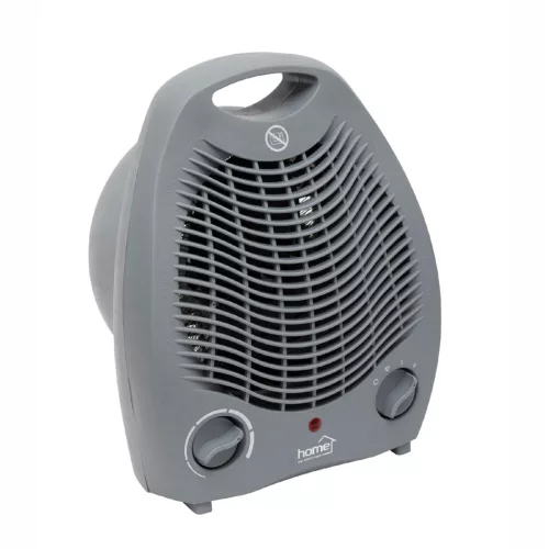 HOME FK1M ventilátoros fűtőtest, max. 2000 W, 2 fokozat, 3 funkció, termosztát, szürke színű