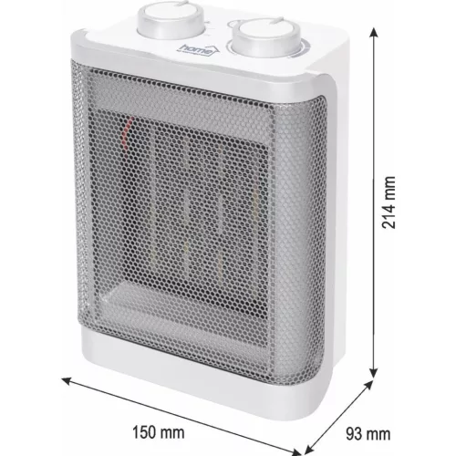 HOME FK50 kerámia fűtőtest, max. 1500 W, 2 fokozat, termosztát, 3 üzemmód, PTC fűtőelem