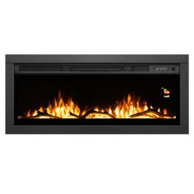   HOME FKKI08 beépíthető/fali elektromos látványkandalló, max. 2000 W, fényeffekt, 2 fokozat, heti időzítés, távirányító