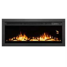   HOME FKKI08 beépíthető/fali elektromos látványkandalló, max. 2000 W, fényeffekt, 2 fokozat, heti időzítés, távirányító