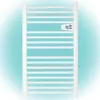 Home FKTW 501 fali elektromos törölközőszárító, 500W, LCD, fehér