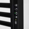 HOME FKTW345B fali elektromos törölközőszárító, 345 W, visszajelző LED, 4 program, IPX1, 2 zónás vezérlés, fekete színű