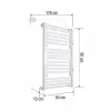 HOME FKTW345W fali elektromos törölközőszárító, 345 W, visszajelző LED, 4 program, IPX1, 2 zónás vezérlés, fehér színű