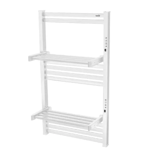 HOME FKTW345W fali elektromos törölközőszárító, 345 W, visszajelző LED, 4 program, IPX1, 2 zónás vezérlés, fehér színű