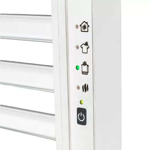 HOME FKTW345W fali elektromos törölközőszárító, 345 W, visszajelző LED, 4 program, IPX1, 2 zónás vezérlés, fehér színű